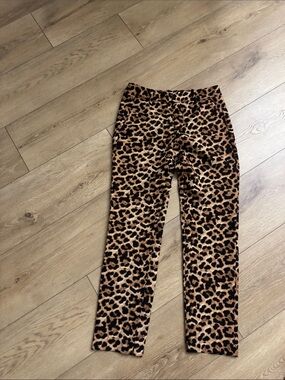 Zara Leopard Print Leggings - Brown & Black